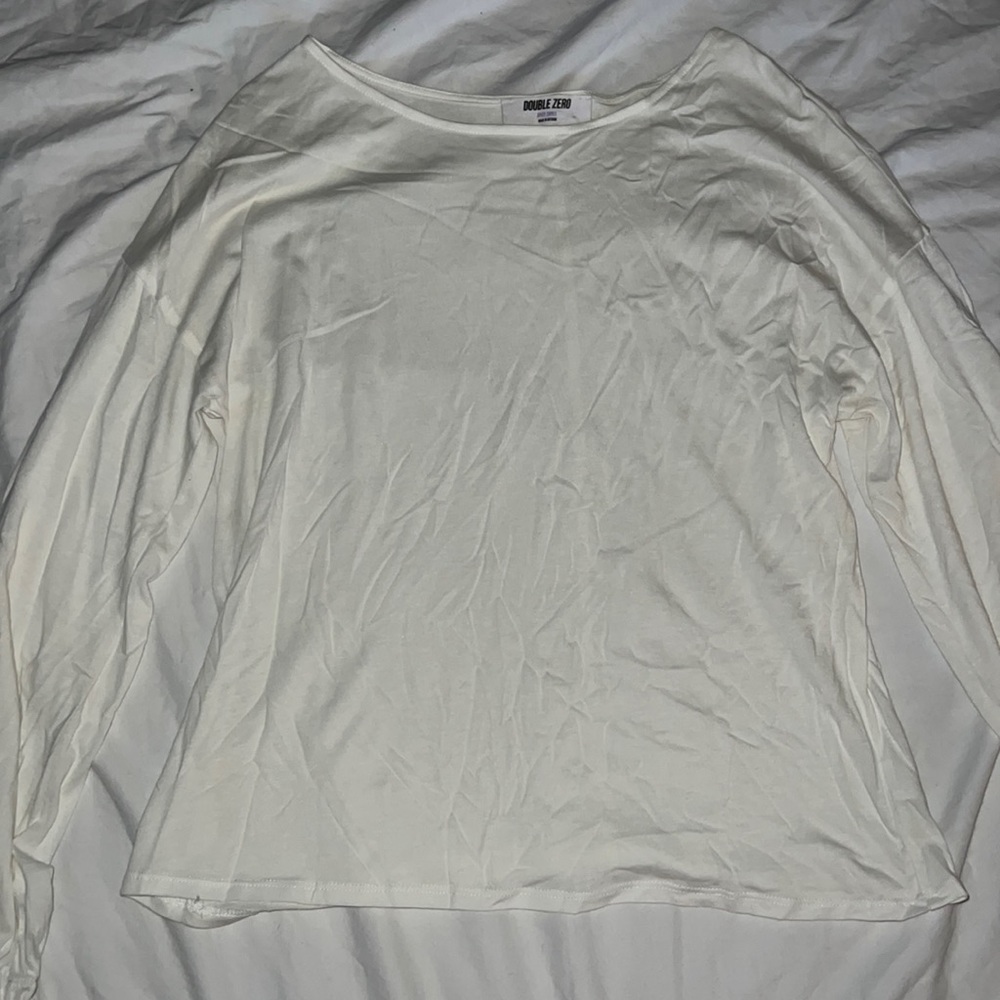 Long sleeve white top